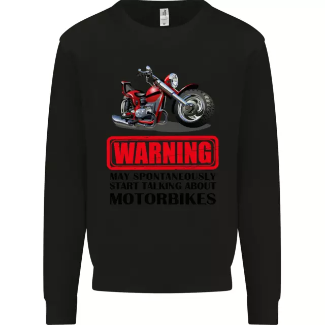 Start Talking About Motociclette Moto Uomo Felpa Maglione