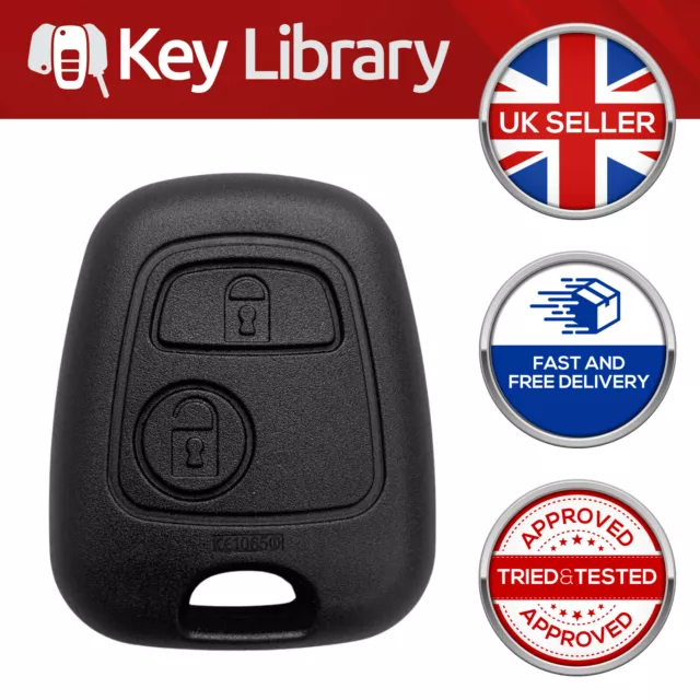 PEUGEOT 106 107 206 207 306 307 407 406 2 Button Remote Key Fob Case Shell Cover