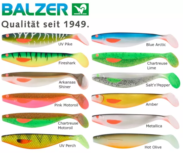 Balzer Shirasu Booster Shad - Gummifisch, Gummishad, Softbait für Hecht & Zander