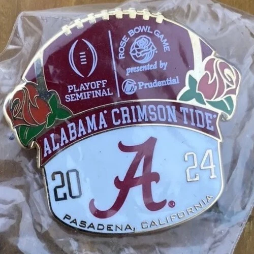 2024 ROSE BOWL FOOTBALL GAME Playoff PIN Alabama Crimson Tide Saban