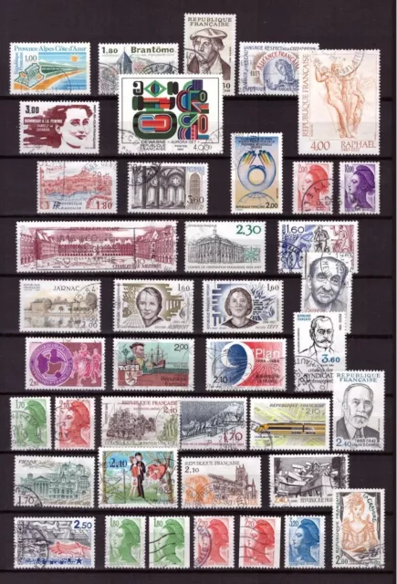 Frankreich 1983//86gestempelte Briefmarken schöne Motive ansehen ;Michelwert 76€