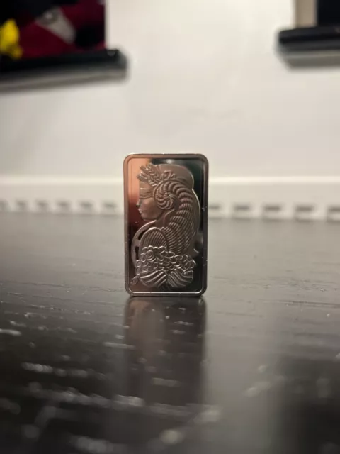 Lady Fortuna Pamp Suisse1oz Platinum Bullion Bar ***PLEASE READ DESCRIPTION***