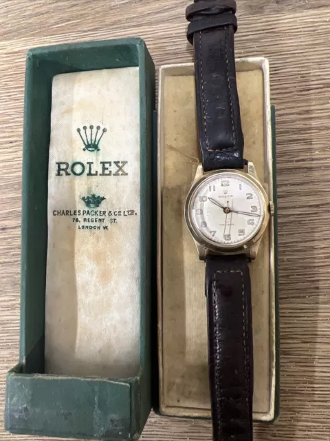 9ct gold rolex precision