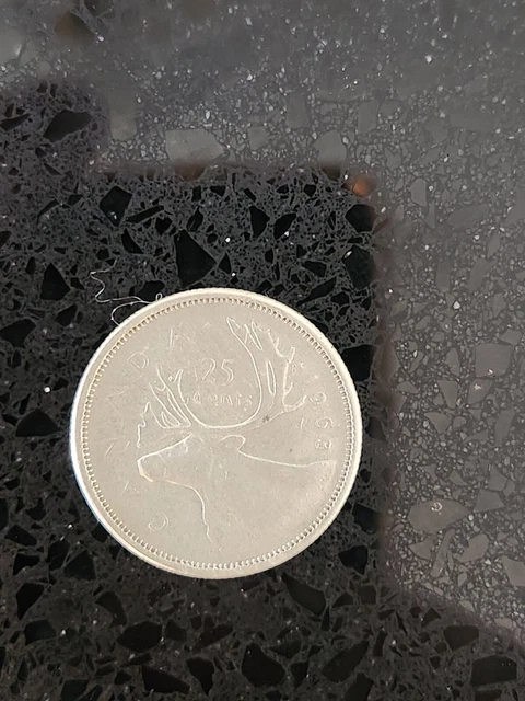 🌟🌟1963 Canadian Silver Quarter -25 Cent🌟🌟