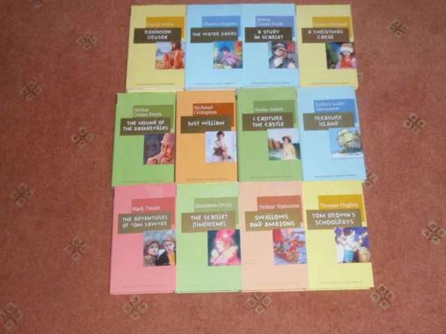 Job Lot Of 12 Hardback Classics From Childrens Golden Library Very Good Cond