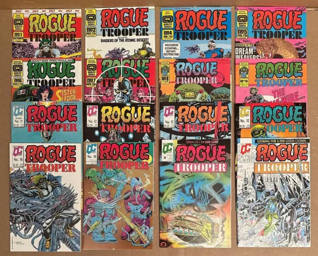 Lot of 16 Rogue Trooper 1, 2, 4-9, 11-13,1 5, 16,1 9, 20, 23/24/ Quality Comics