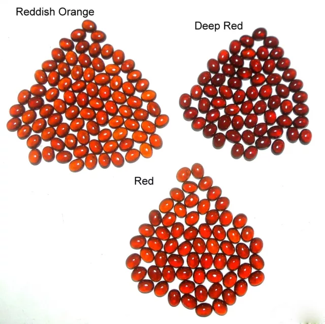 9x7 MM Top Grade Natural Hessonite Garnet Oval Shape Lustrous Cabs Wholesale Lot