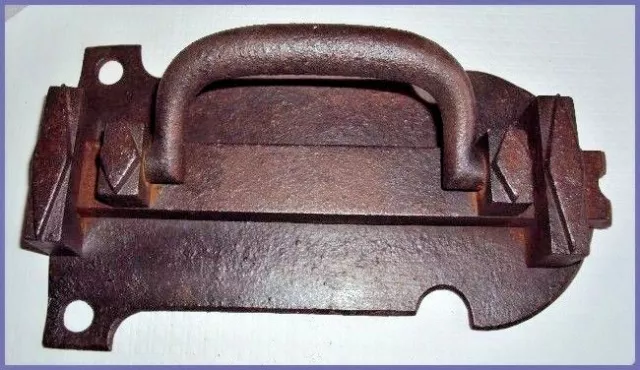 GROSSE POIGNÉE  FERMETURE DE PORTE EN MÉTAL 2 KG XIX ème