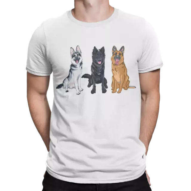 German Shepherd Dogs. unisex breed T Shirt joke Birthday Novelty Funny