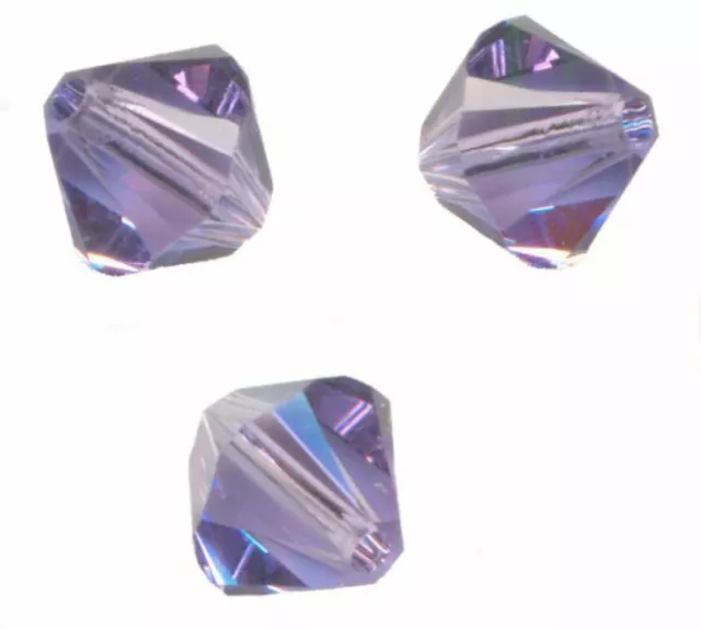 20 PERLES TOUPIES SWAROVSKI   5mm   TANZANITE