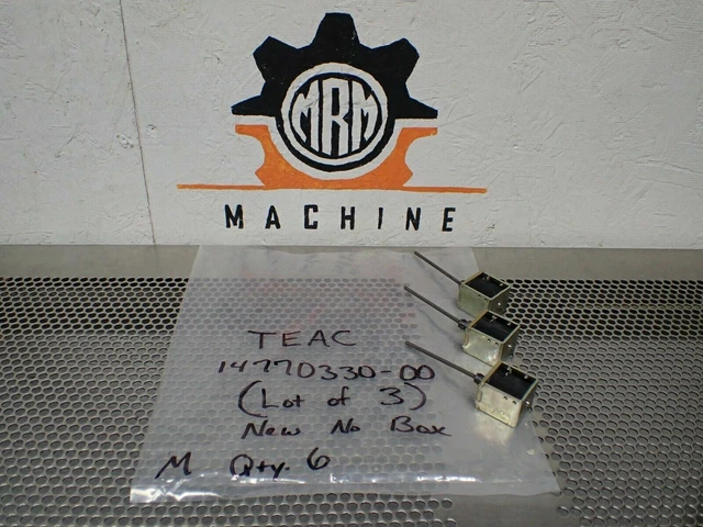 TEAC 14770330-00 Solenoids New No Box (Lot of 3) See All Pictures