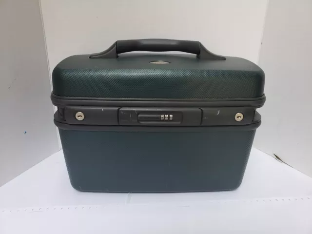 Vintage Samsonite Train/Cosmetic/Travel Case/Luggage Dark Green