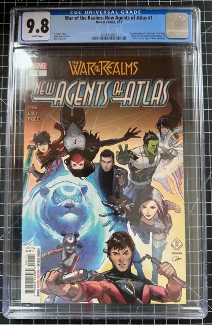 Marvel War Of The Realms Agents Of Atlas #1 Variant Cgc 9.8 1St Luna Snow, Etc