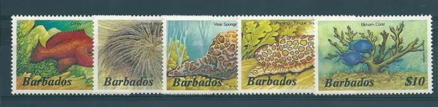 Barbados 1985 Poisson 5 Val MNH Yvert 614-18 MF10247