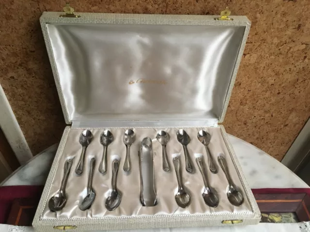 French Vintage Christofle Cardeilhac 950 Silver Expresso Set. Shell Pattern