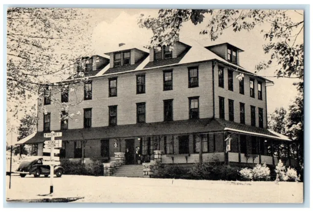 c1940 Exterior View Mokoma Inn Building Laporte Pennsylvania PA Vintage Postcard