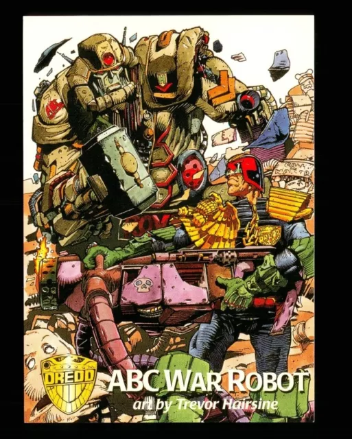 1 x Karte Nr. 43 Judge Dredd 1995 ABC Krieg Roboter Kunst von Trevor Hairsine - S52