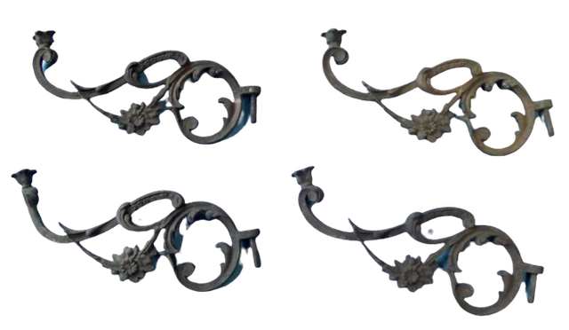 6 Ornament Antik D'Architecture Kronleuchter Aufhängung Leuchter Schriftrollen