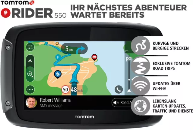 Tomtom Rider 550 Navigatore Satellitare Gps Mappe Mondo 2020 X Moto Scooter Quad 3