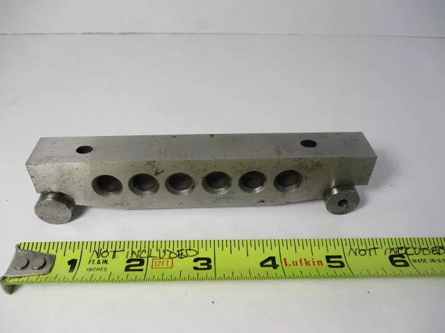 5" Sine Bar, 5" On Center Rolls, Work Fixture, Jig, 3/4" Wide, Hard, Tapped, EC
