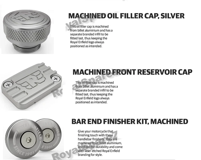 Royal Enfield Interceptor 650 & Continental GT 650 Accessoires Combo Pack de 3