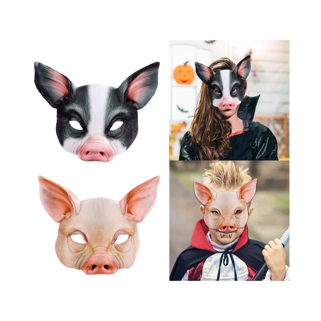 Half Face Animal Mask Cosplay Durable Headgear for Prom Carnival Role Play