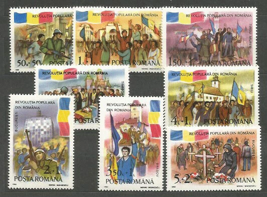 Rumänien - Post 1990 Yvert 3896/903 MNH