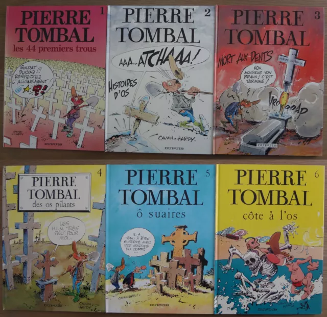 Pierre Tombal, tomes 1 à 6, en EO* de BE à TBE*