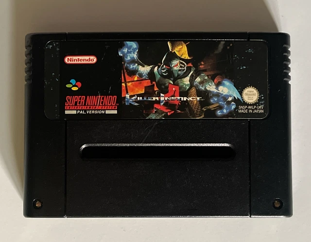Snes Super Nintendo Killer Instinct Cart Cartridge Only Pal Game V2