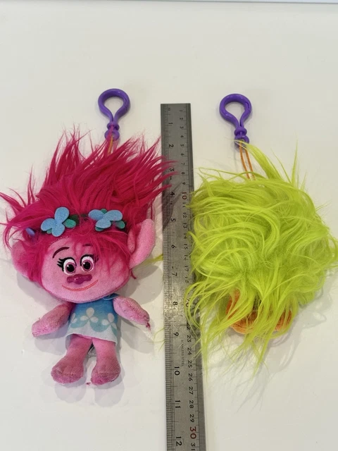 DREAMWORKS TROLLS POPPY, Fuzz Plush Doll Teddy, Key chain £2.99