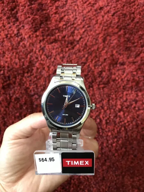 New Timex Men’s Stainless Steel Dress Watch - T2N9769J