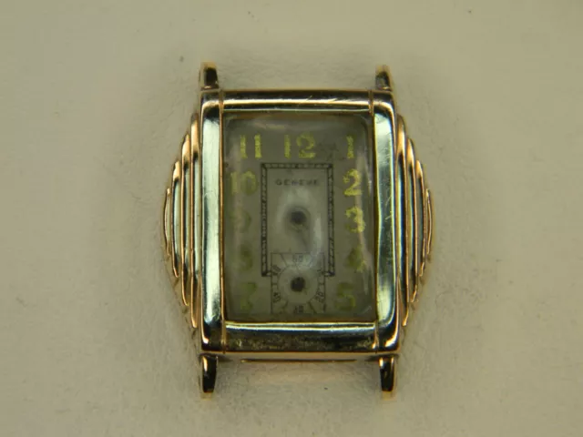 Vintage Men's Geneve 6 Jewel Watch for Parts or Repair