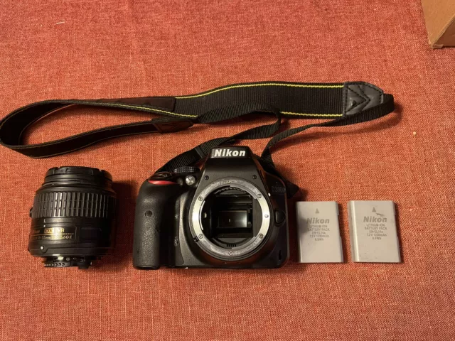 Nikon D3300 24.2 MP Digital SLR Camera Black Kit AF-S DX VR 18-55mm Lens