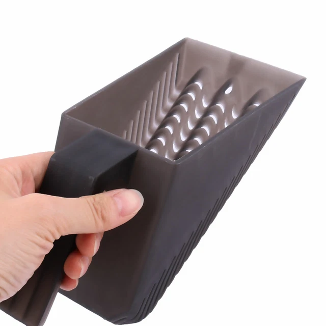 Aquarium Fish Tank Garden Plastic Sand Scraper Cleaning Pan Scoop Shovel Gray 3