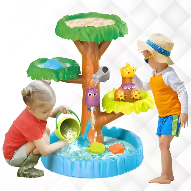 RLS Magic Tree Sand- und Wassertisch groß 17-teilig Gartenaktivität Sandkasten Spielzeug
