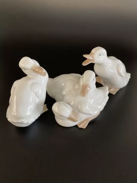 LLADRO NAO 3x DUCKS Vintage Figurines 1982-1983 Spain Excellent condition 2