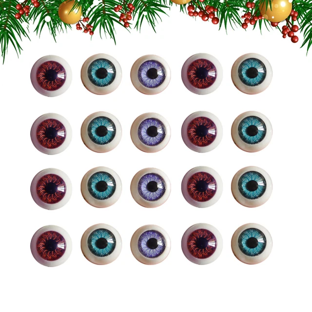 100PCS Craft Puppet Eyes Doll Making Eye DIY Craft Back Eyes Glass Flatback Eyes