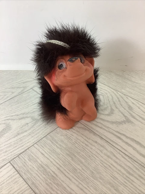 Vintage Rauls Troll Happy Gang Miss Kitty Original Peau Véritable Bel