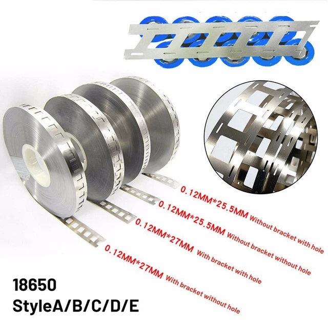 Bande De Nickel Accessoires Soudage Bandes Nickel Pur Bande Plaquée De Nickel En Acier Bricolage Pour La Soudure Ponctuelle De Batterie De Li 18650