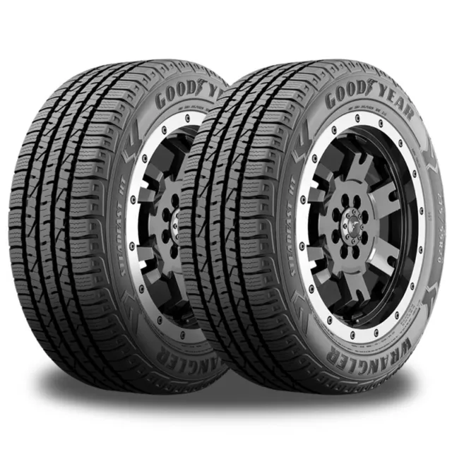 2 Goodyear Wrangler SteadFast HT 265/50R20 107H All Season Tires 70K Mi Warranty