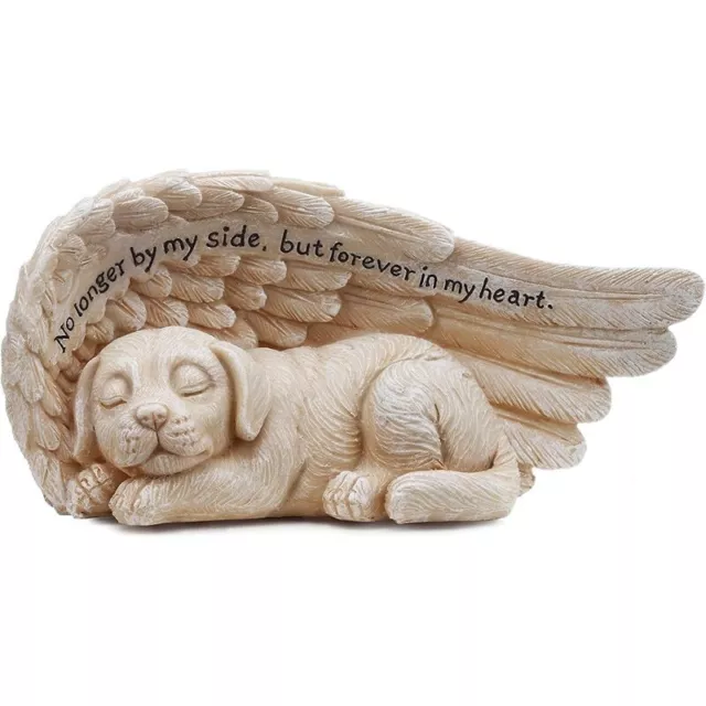 Colgante artesanal de resina para perro conmemorativo para mascotas ángel con alas de ángel perro
