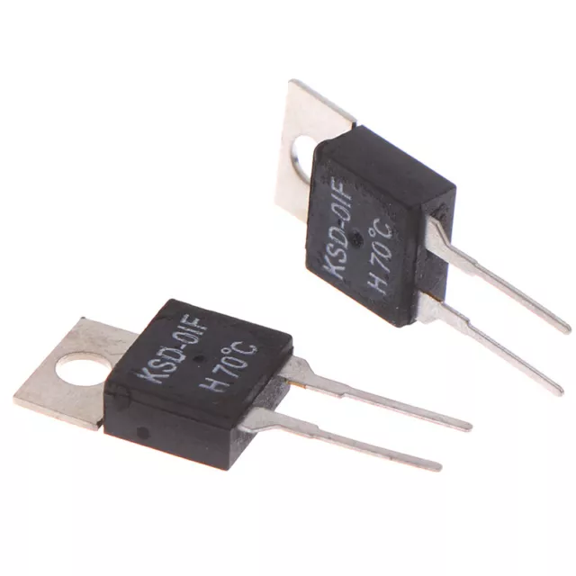 2Pcs  Normally Open Thermal Switch Temperature Sensor Thermostat KSD-01F FRFR_wf