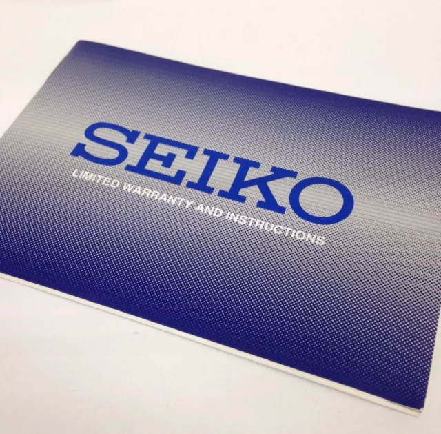 SEIKO ORIGINAL WATCH Instructions booklet Warranty Card $7.15 - PicClick