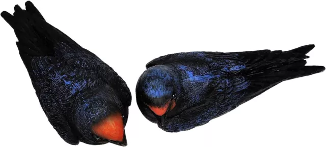 2er Set Schwalbe je 11 x 4 cm Garten Vogel Bird Figur Deko GTT H147