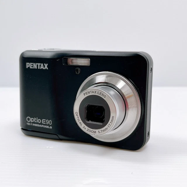 PENTAX OPTIO E90 Black Digital Camera AA Battery Tested