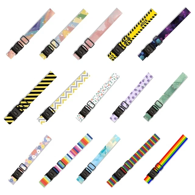 Stylish Suitcase Straps with Coded Lock Durable Packing Belts for Travellers
