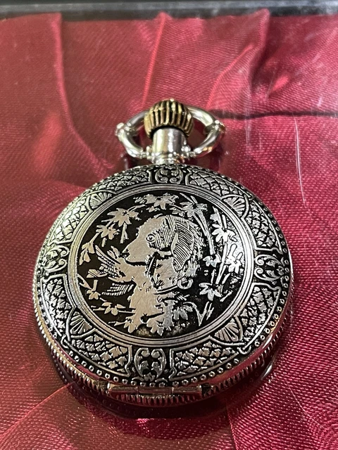 Montre Gousset Elmic Quartz – Savonnette Dorée Vintage à Remettre En Marche