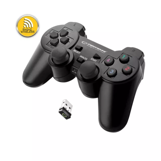 Manette sans fil Dualshock pour Sony Playstation 3 PS3 et PC - 2.4 Ghz