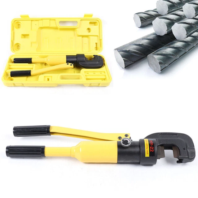 12 Ton Hydraulic Cutter Steel Cutter Hydraulic Bolt Cutter 4mm to 22mm w/ Case