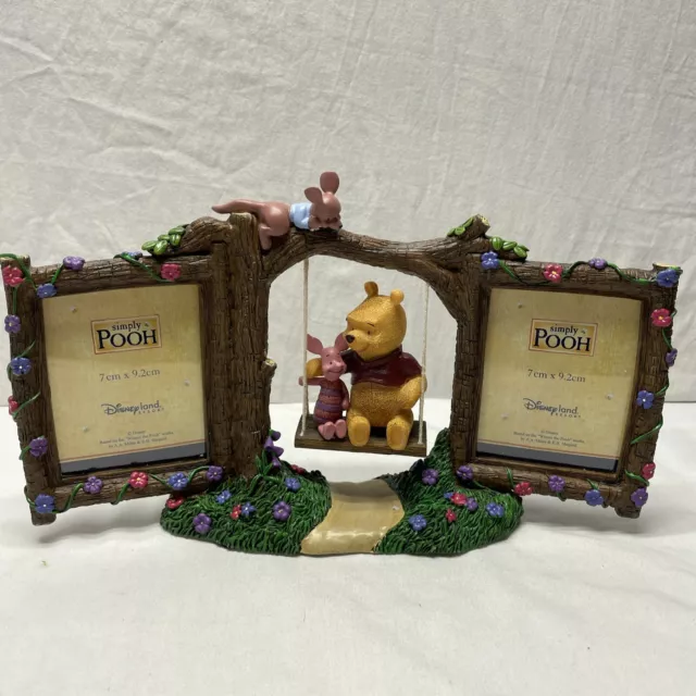 Vintage Simply Pooh- Winnie the pooh & Piglet Swing Picture Frame -Free Shipping